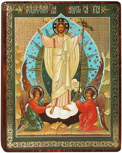 Икона "Воскресение" на деревянной основе (  -  )