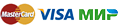 Банковские карты VISA, MasterCard, Мир
