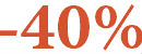 ������ 40%