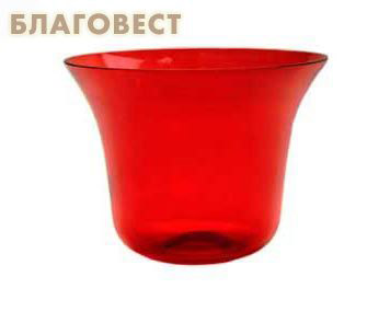 Лампада стеклянная настольная