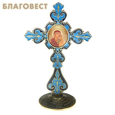 Крест на подставке с иконой