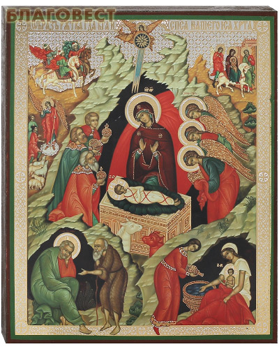 Икона Рождество Христово, аналойная