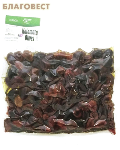 Оливки Каламата Large с косточкой (вакуумная упаковака, 1кг)