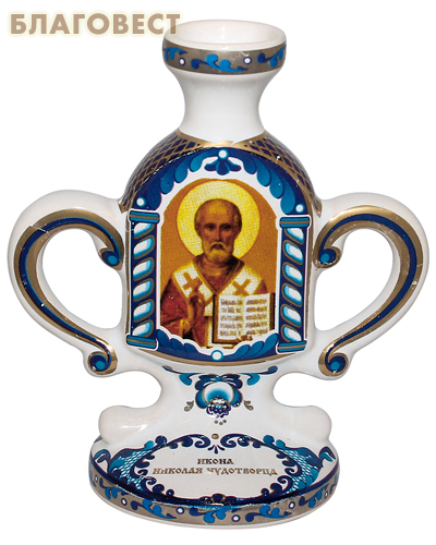 Пасхальный подсвечник Киот, высота 8,5см, керамика