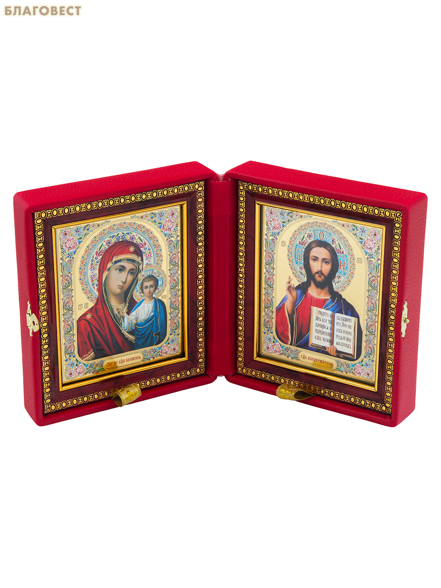Складень венчальный 14х15,5см, жаккард