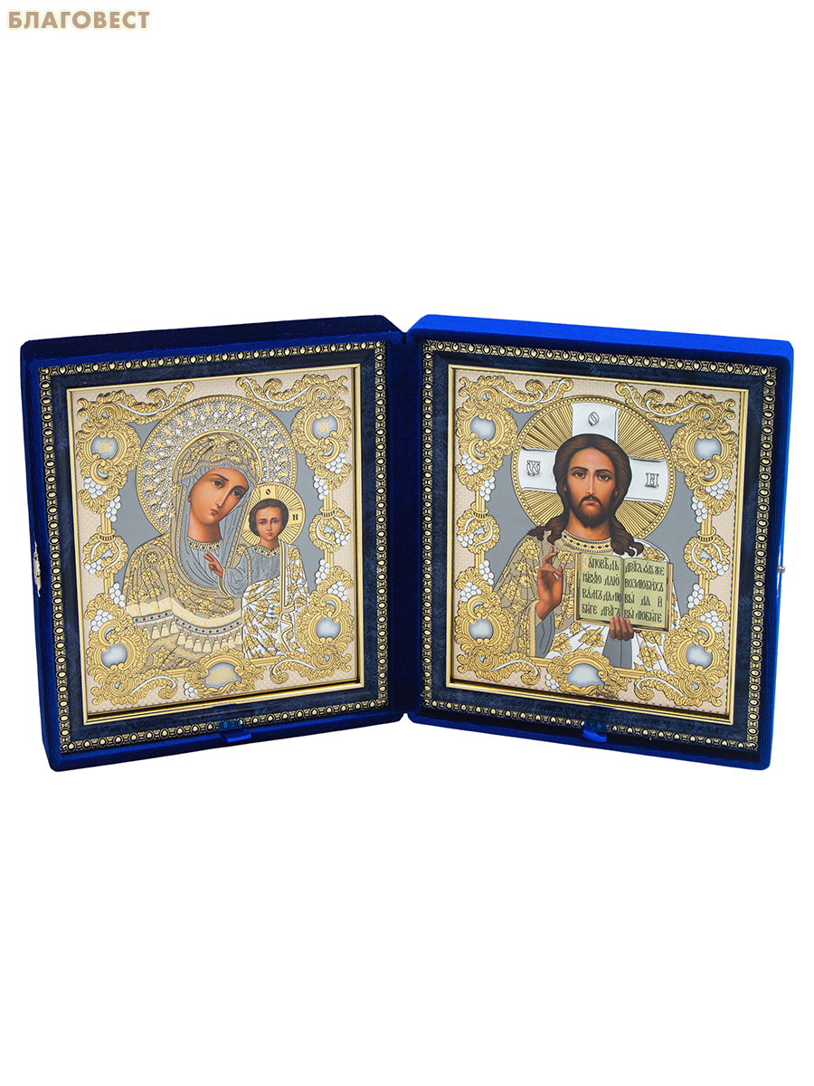 Складень венчальный 19х22см, парча