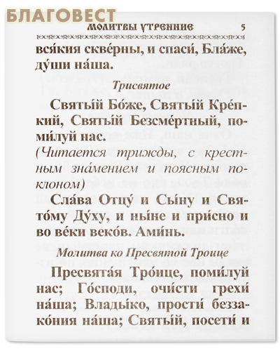 Молитвослов православный. Карманный формат. Русский крупный шрифт