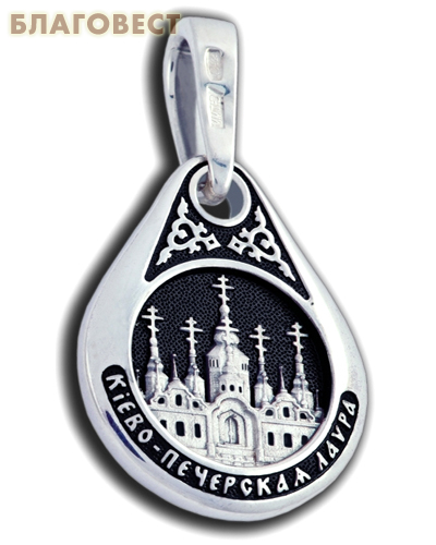 Икона двухсторонняя Святой равноапостольный князь Владимир, серебро с чернью (капелька, средняя)