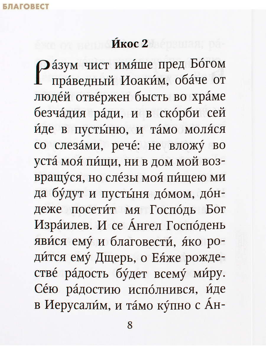 Акафист Пресвятой Богородице в честь Её Рождества (с историей праздника)