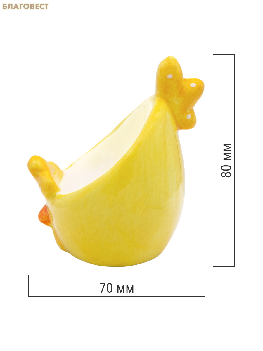 Декоративная подставка Курочка, керамика