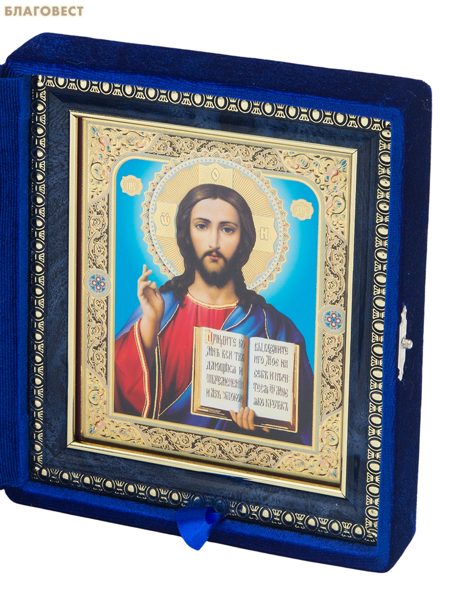 Складень венчальный 14х15,5см, бархат