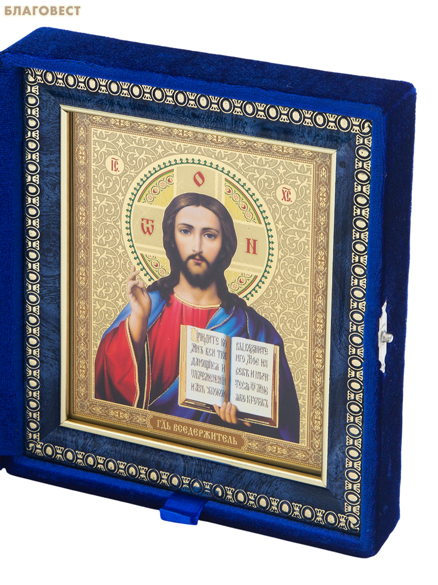 Складень венчальный 14х15,5см, бархат