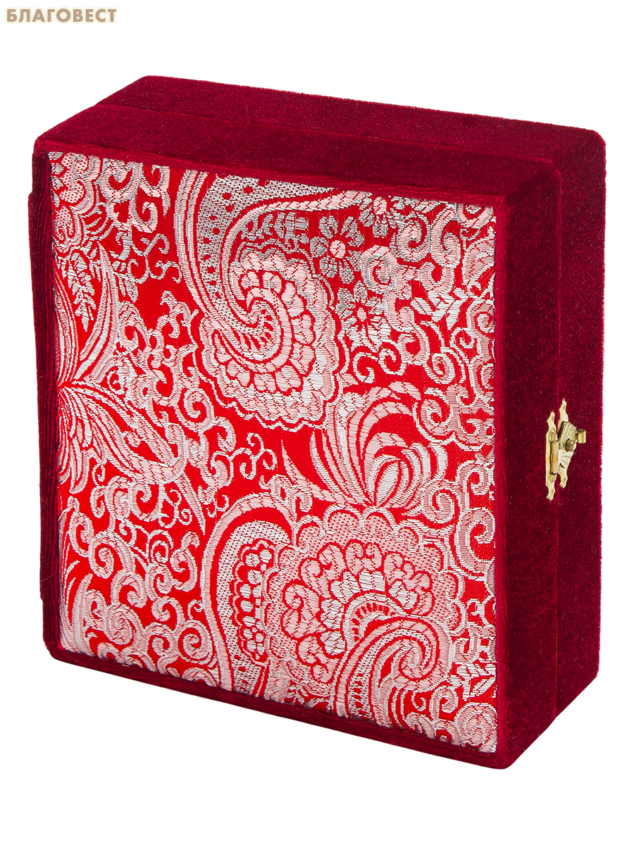 Складень венчальный 14х15,5см, парча