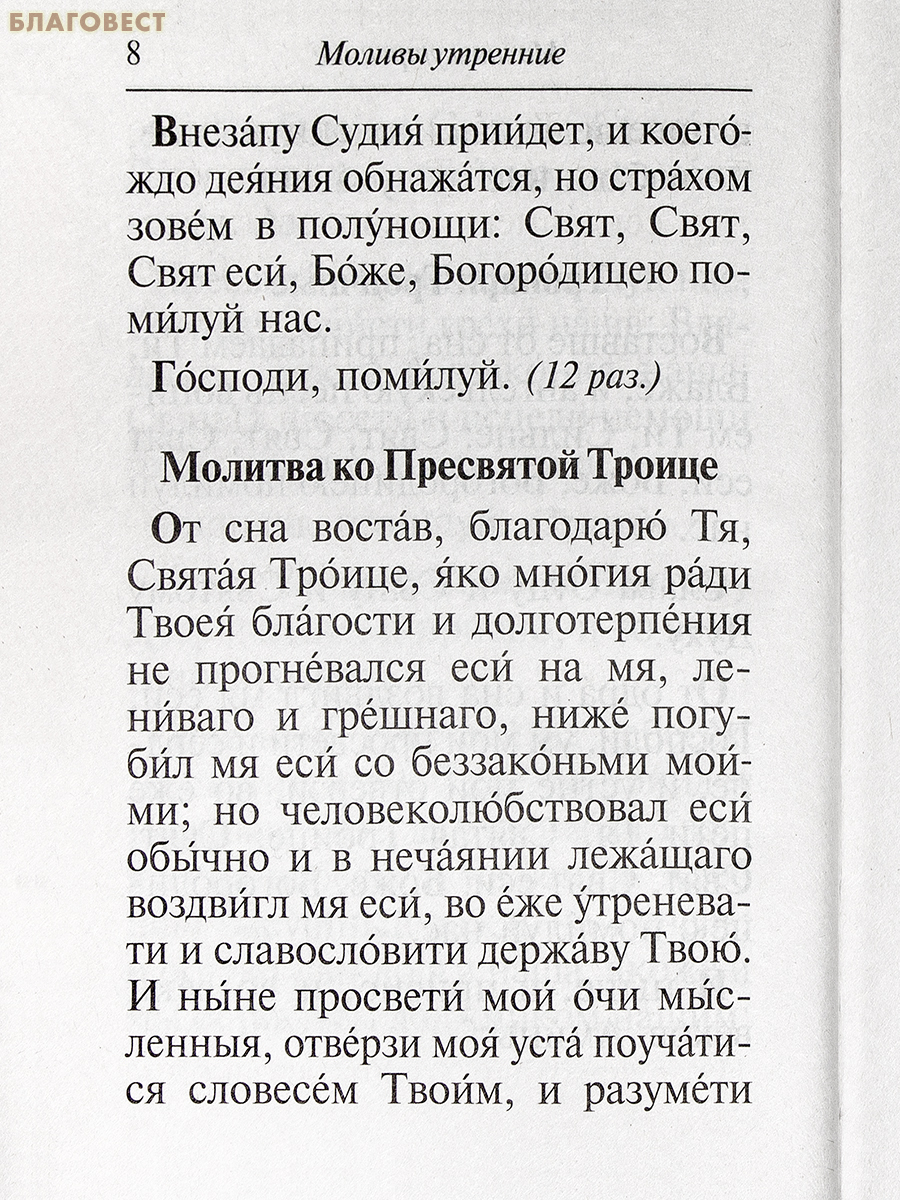 Православный молитвослов. Крупный шрифт