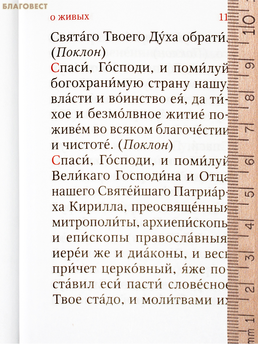 Помянник. О живых и усопших. Крупный шрифт. Карманный формат