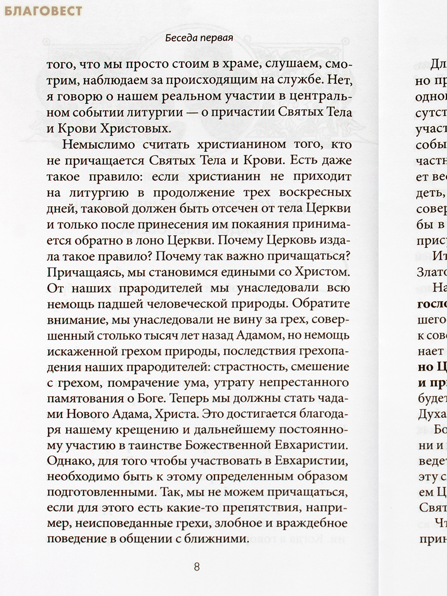 Литургия – жизнь во Христе. Живое слово о главном богослужении Церкви. Митрополит Афанасий Лимасольский