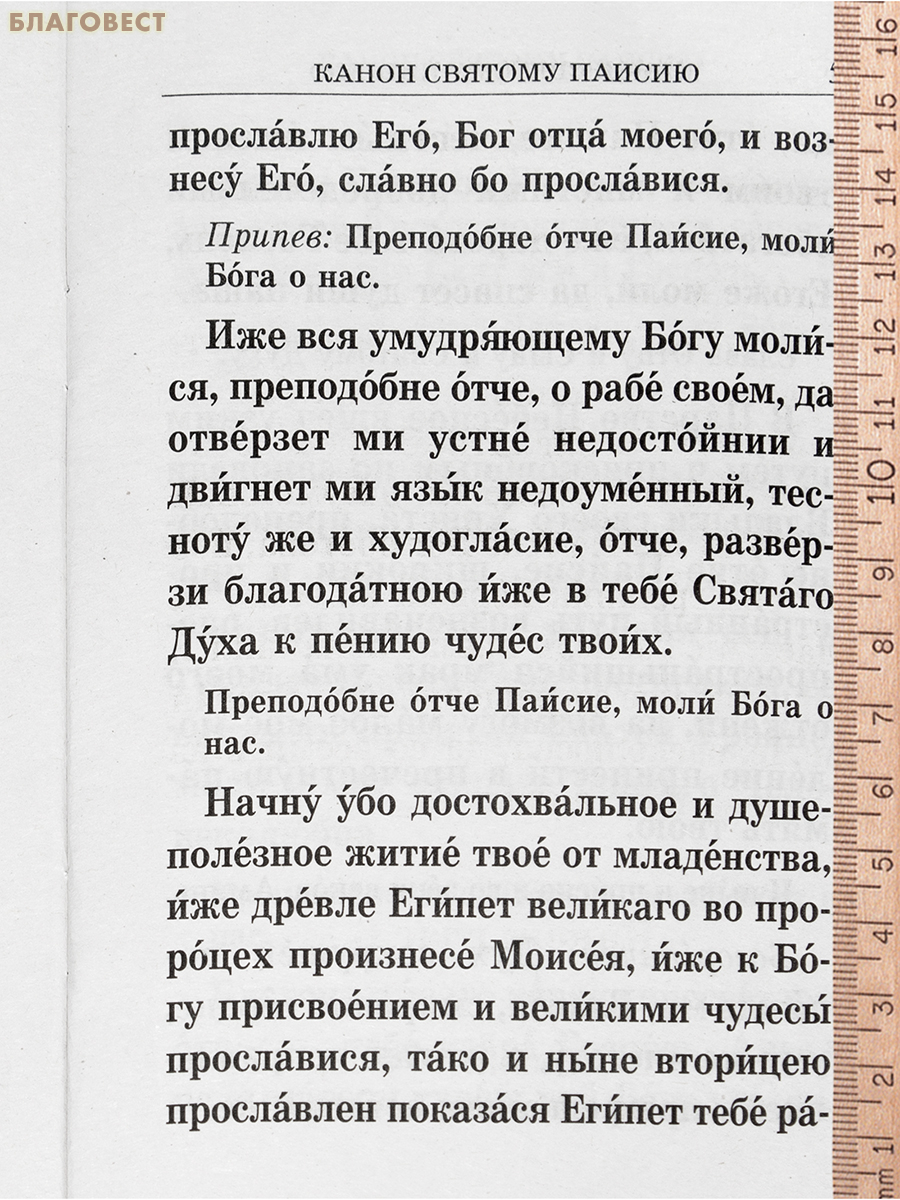 Канон святому Паисию Великому