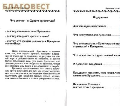 В помощь готовящимся к Святому Таинству Крещения. Что значит во Христа креститься?