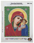 Рисунок на ткани для вышивания иконы бисером Пресвятая Богородица 