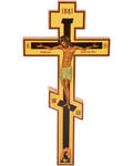 Крест-распятие восьмиконечный, с цветным изображением
