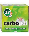 Уголь кадильный моментального розжига Carbopol, d=28 мм, 10 брикетов в коробке