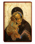 Икона Божией Матери "Донская" на деревянной основе
