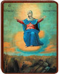 Икона Божией Матери "Спорительница хлебов" на деревянной основе