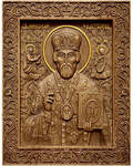 Икона резная