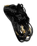 Гайтан шелковый с замком закруткой, черный. Длина 60см, упаковка 10шт