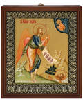 Икона "Святой Пророк и Креститель Иоанн Предтеча", размер 13*16см, золочение поталью