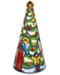 Колокольчик Рождественская ёлка, высота 11см, керамика