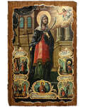 Икона под старину Святая великомученица Марина, размер 20х30см, дерево