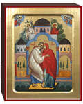 Икона Святые Иоаким и Анна, размер 125х160мм, дерево, поталь(позолота)