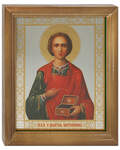 Икона Великомученик и целитель Пантелеимон (деревянная рамка)