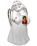 Ангел с иконой Пресвятая Богородица «Владимирская», фарфор