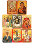 Православные карманные календари (комплект 8 видов) на 2024 год