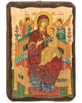 Икона под старину Пресвятая Богородица «Всецарица», дерево