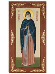 Икона ростовая Преподобноисповедник Гавриил (Ургебадзе), дерево, полиграфия, размер 13х25см